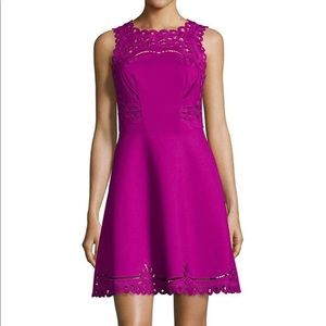 Ted Baker Verony Skater Embroidered Dress Size: 3
